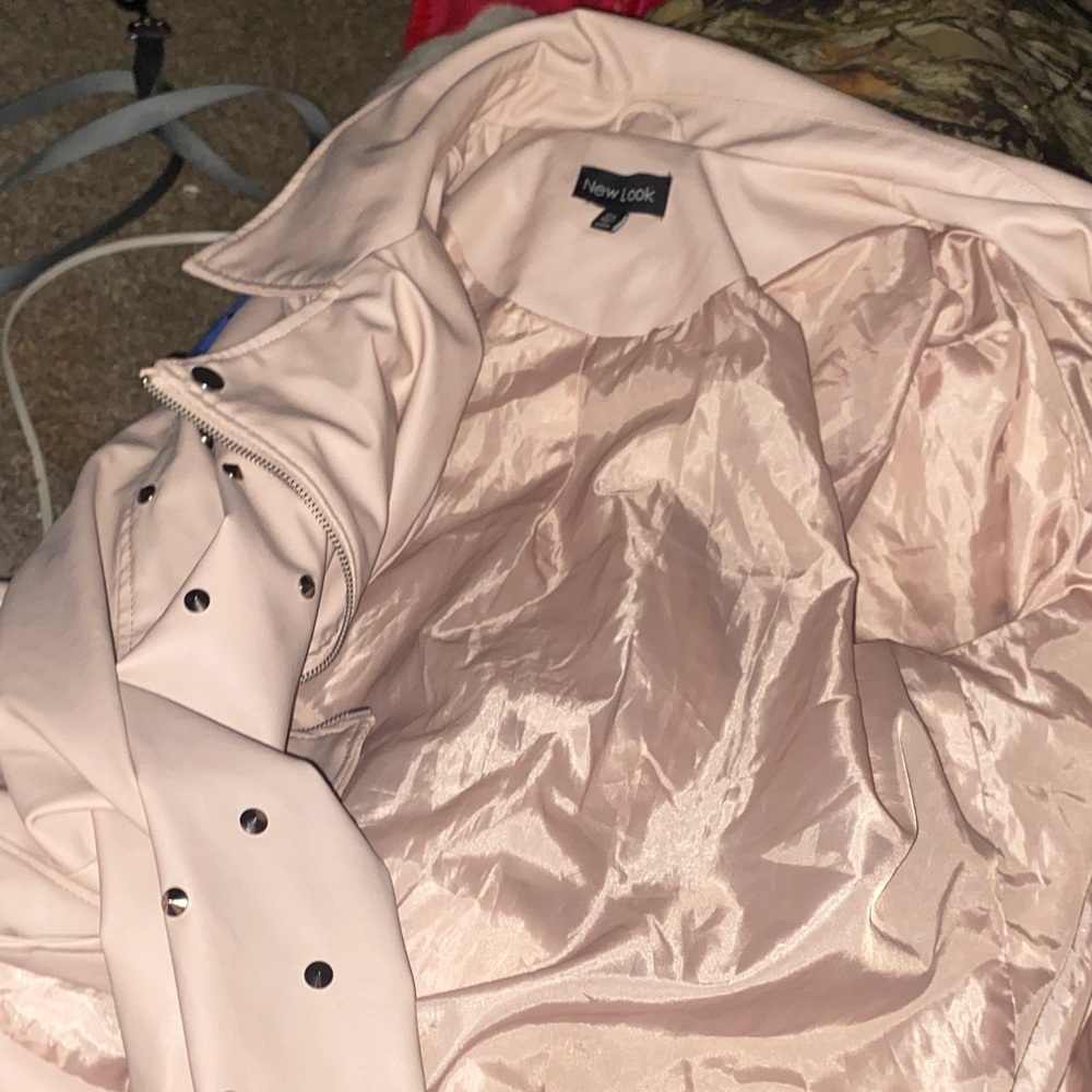 New Look Women's Blush Leather Jacket